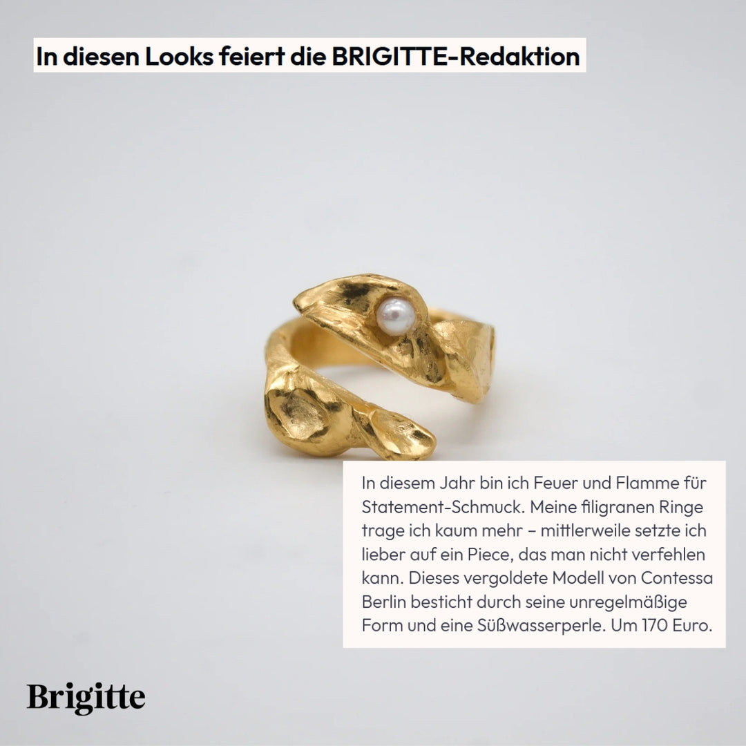 ELVDAL // Ring mit kleiner Süßwasserperle