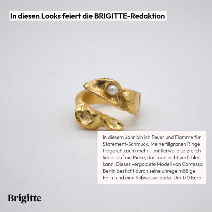 ELVDAL // Ring mit kleiner Süßwasserperle