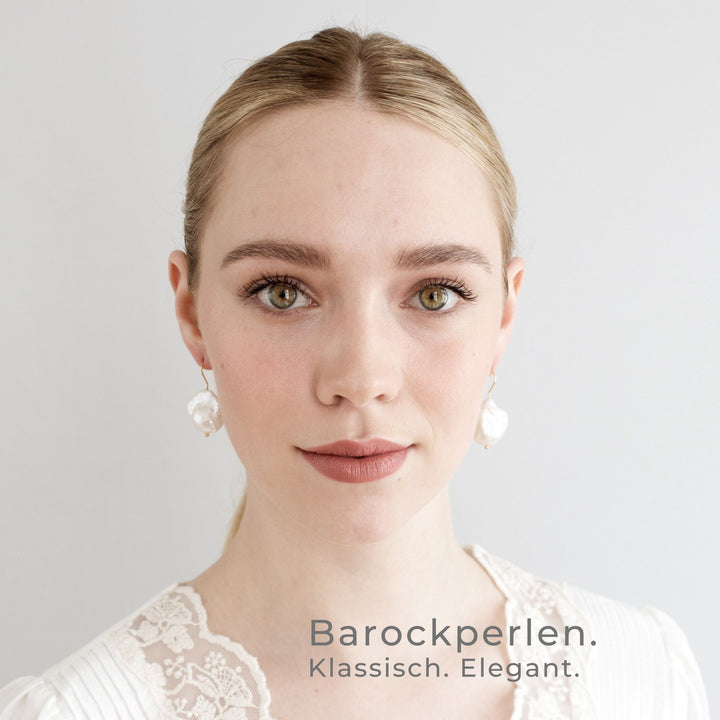 ROSENLUND // Ohrhaken mit Barockperlen