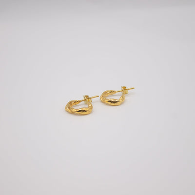 FEVIK // Small hoop earrings silver