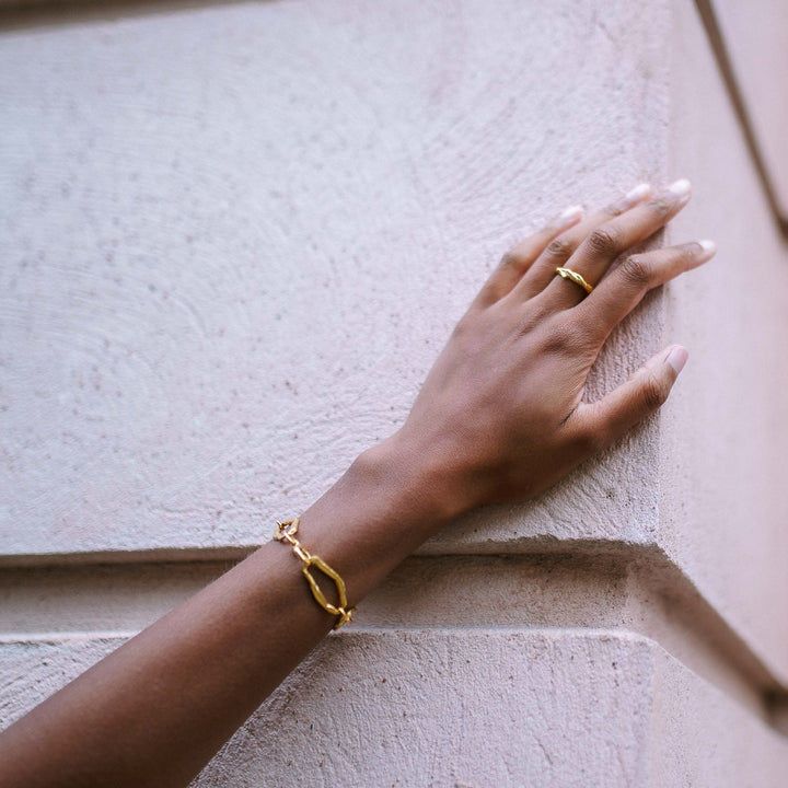 LINDALEN // Statement-Armband vergoldet