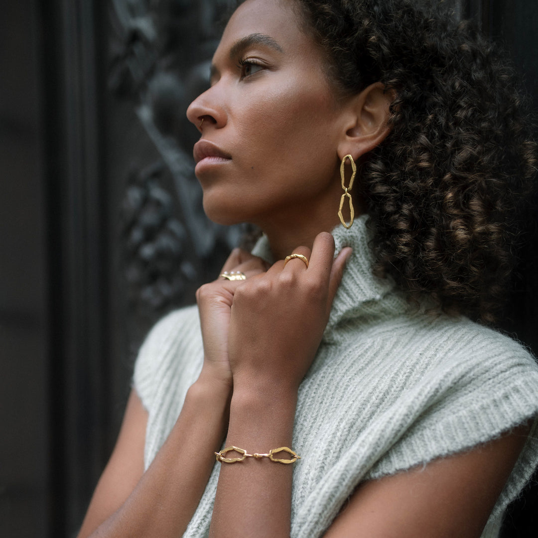 LINDALEN // Statement-Armband vergoldet