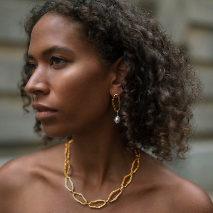 LINDALEN // Statement necklace gold-plated