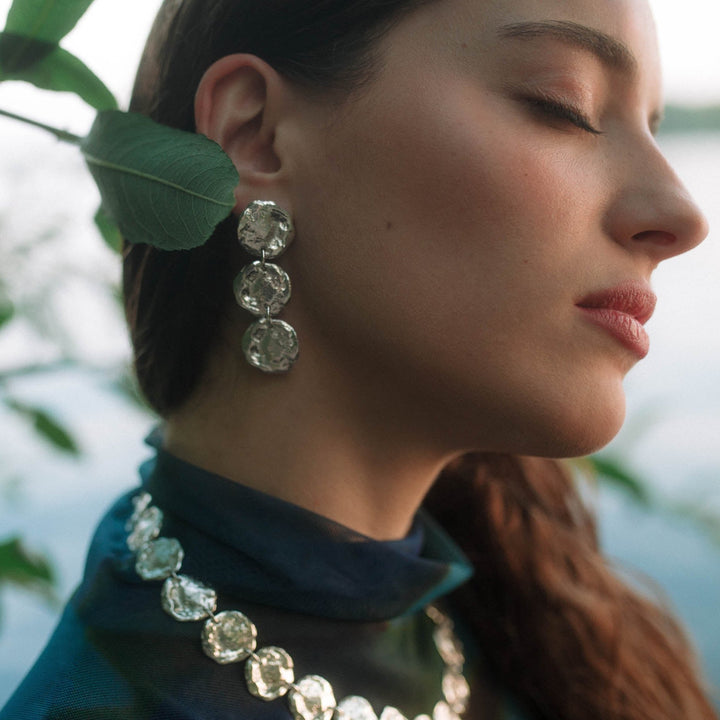 NORDDAL // Statement necklace silver 