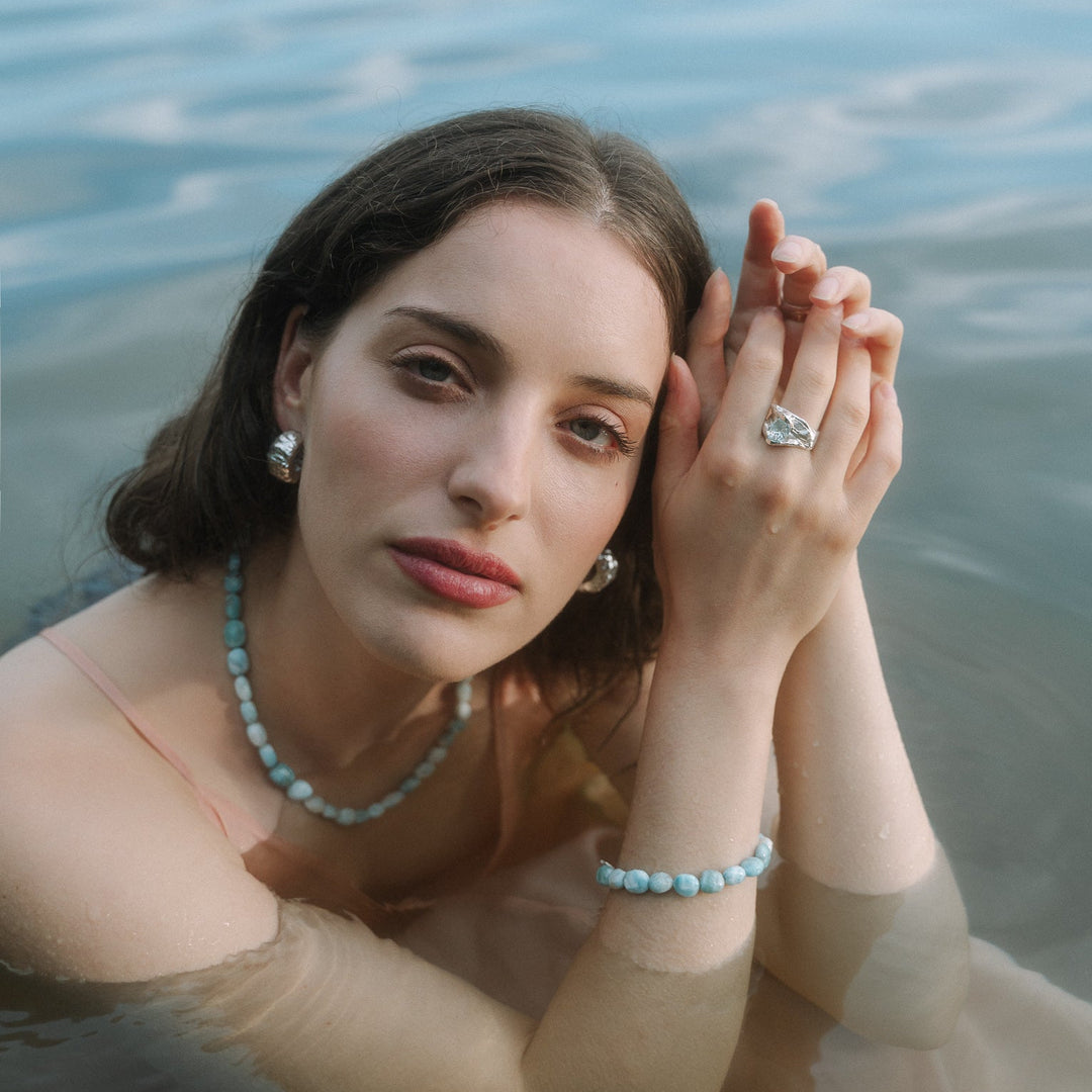 HAVLYS // Armband mit Larimar-Edelsteinen