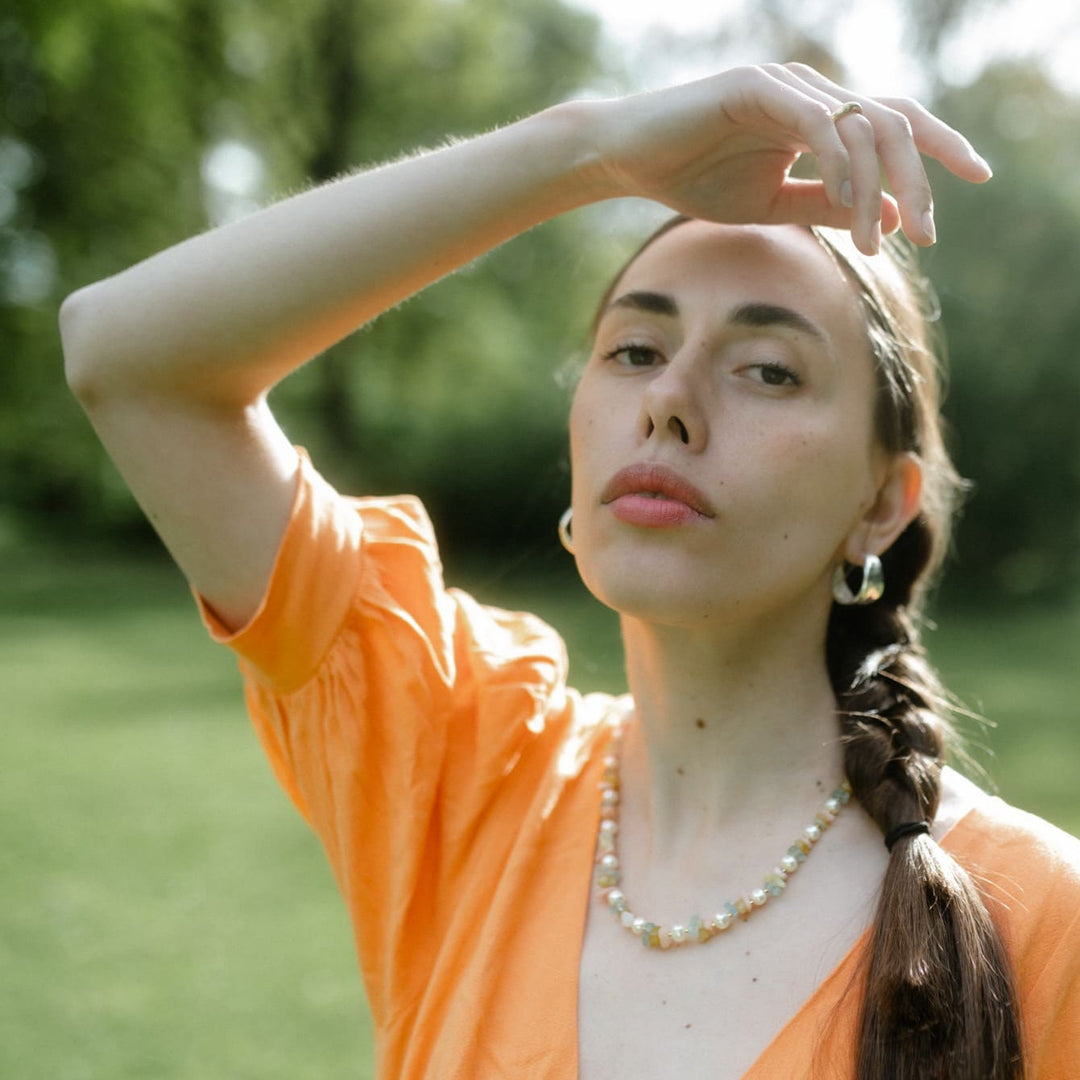 FEVIK // Large hoop earrings gold-plated