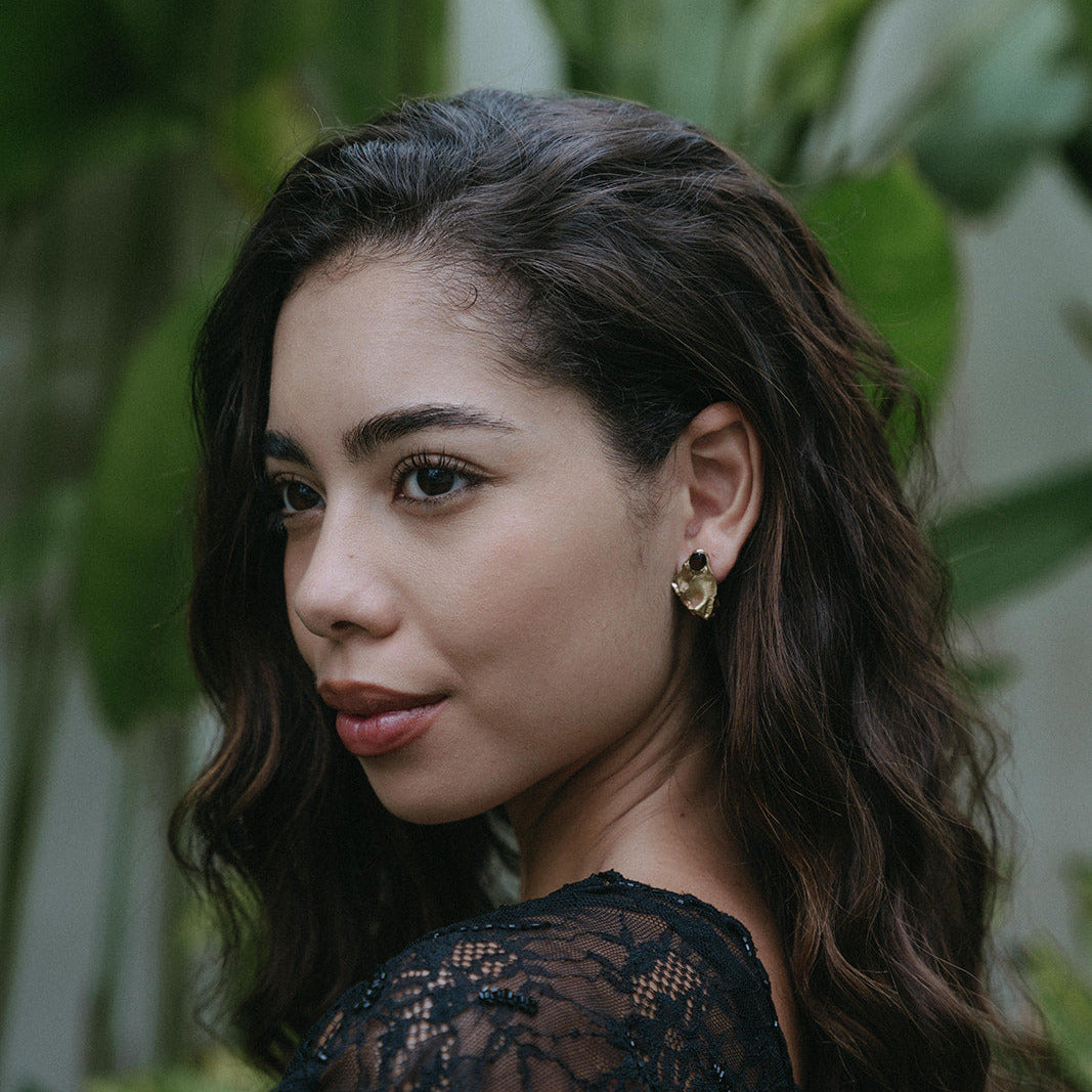 LYSÅR // Ohrstecker mit Rauchquarz