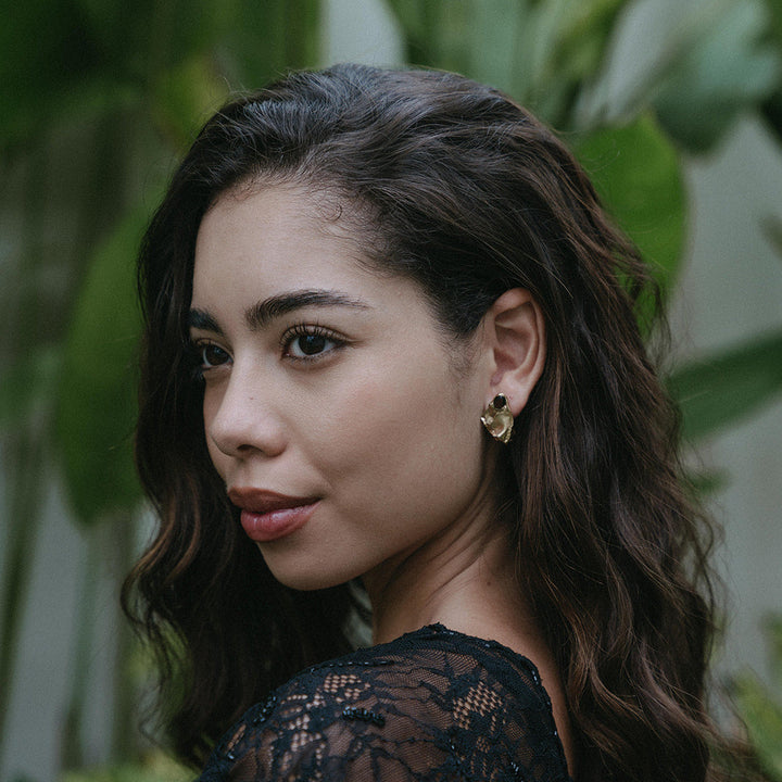 LYSÅR // Ohrstecker mit Rauchquarz