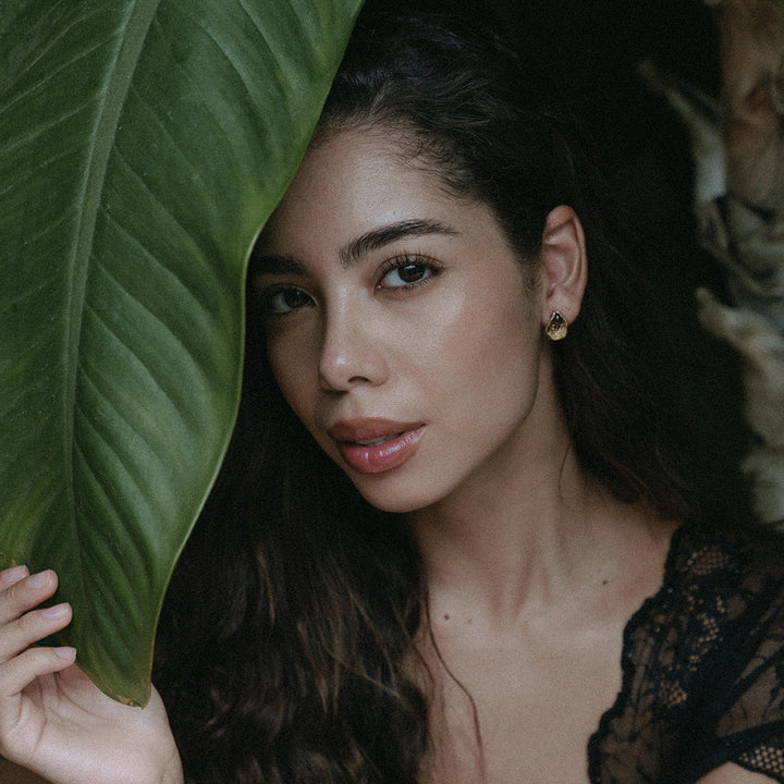 STJERNETID // Ohrstecker mit Rauchquarz