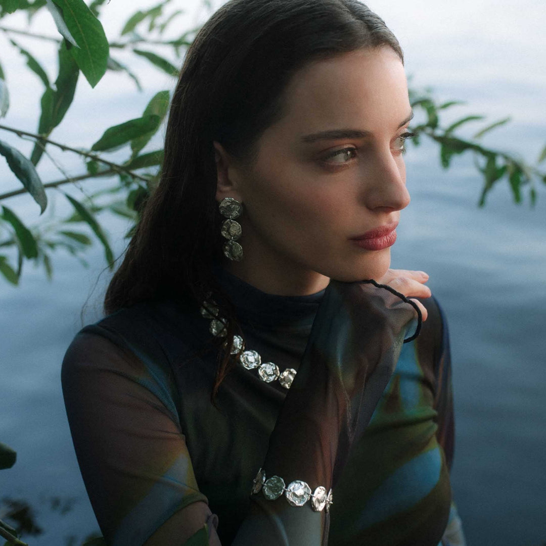 NORDDAL // Statement necklace silver 