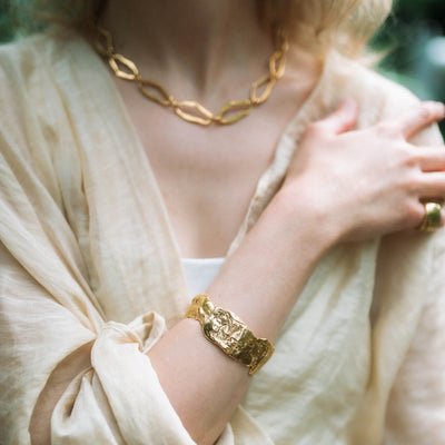 ELMELUND Bold // Gold-plated bangle 