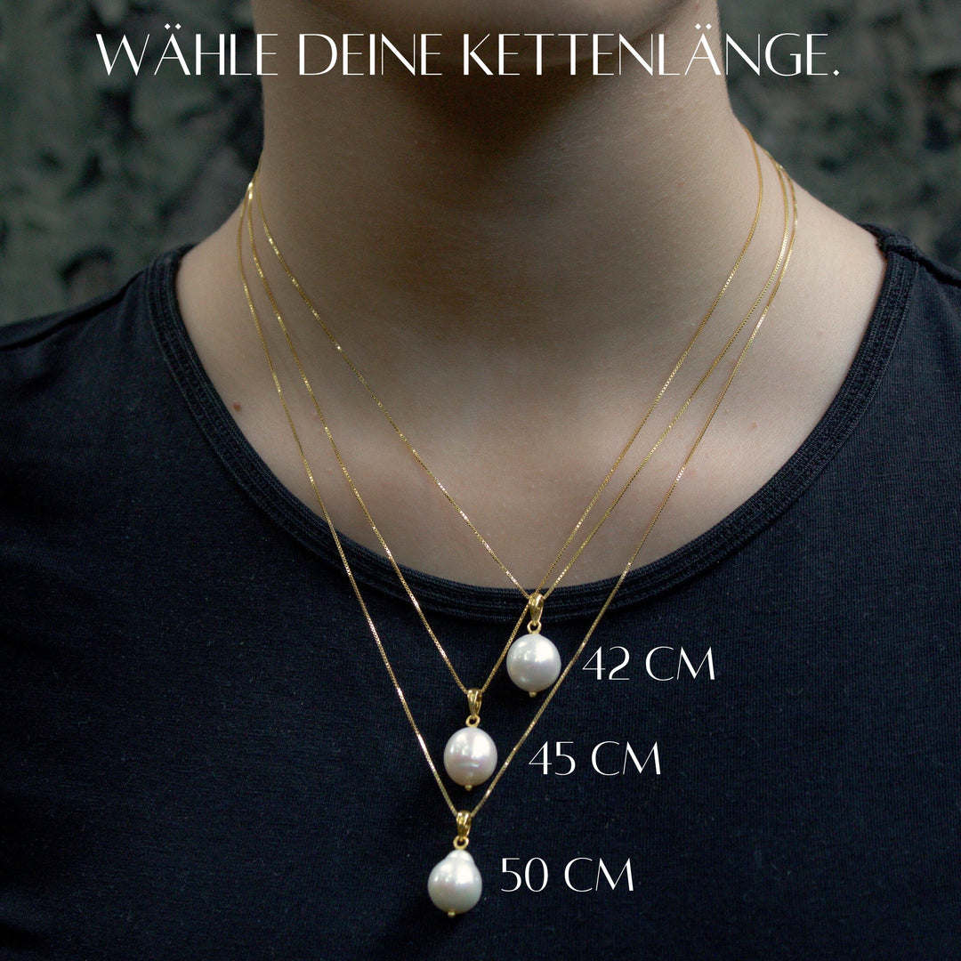 FILICUDI // Necklace in silver with a baroque pearl