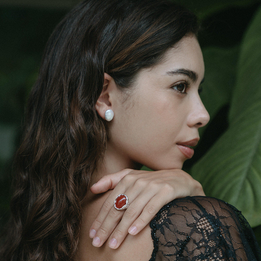 NYMÅNE // Ring mit Karneolstein