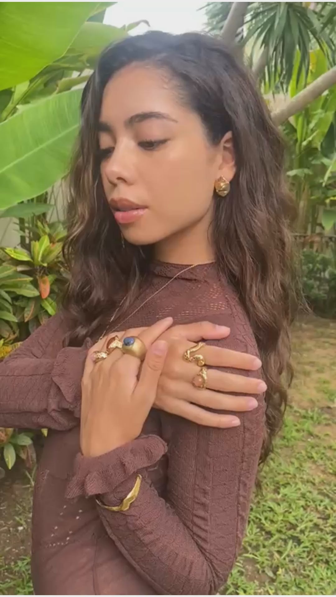 MÆLKEVEJ // Ring mit feinen Rauchquarzen