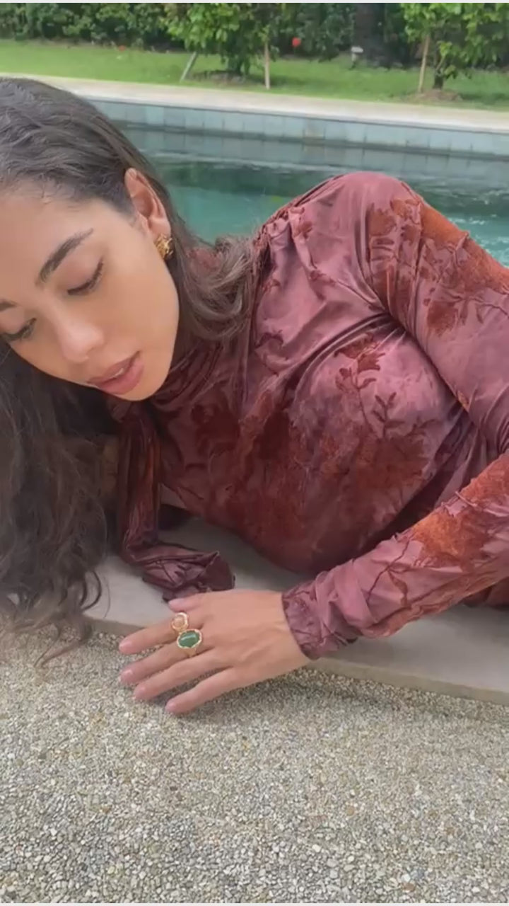 NYMÅNE // Ring mit Jadestein