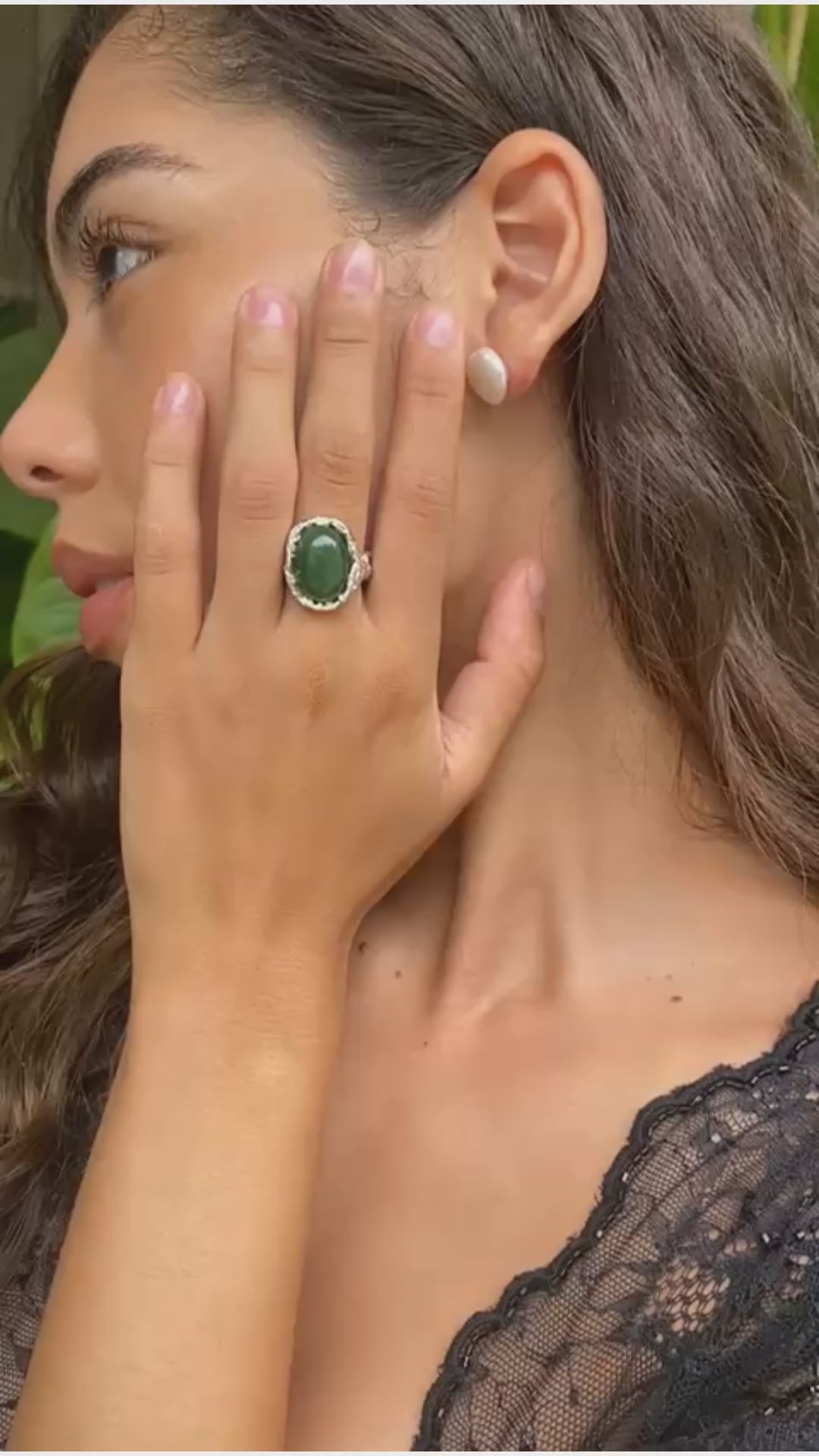 NYMÅNE // Ring mit Jadestein