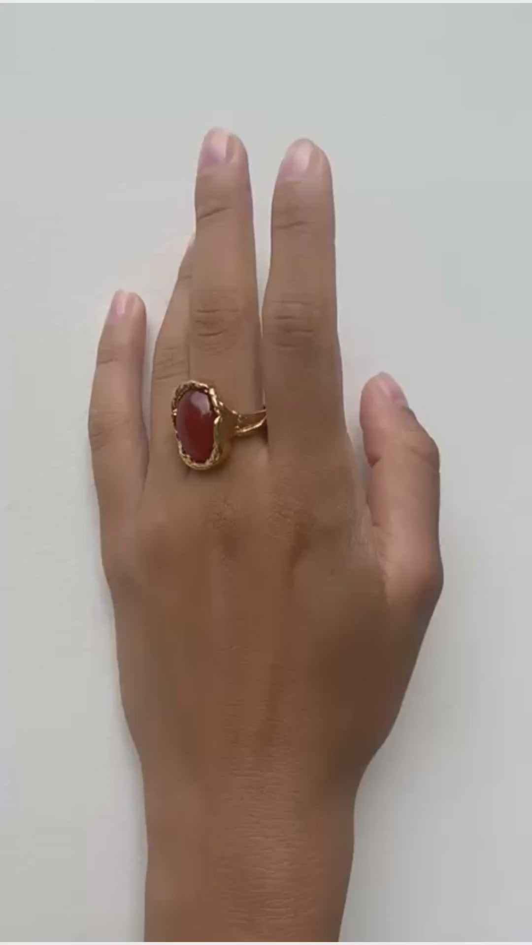 NYMÅNE // Ring mit Karneolstein