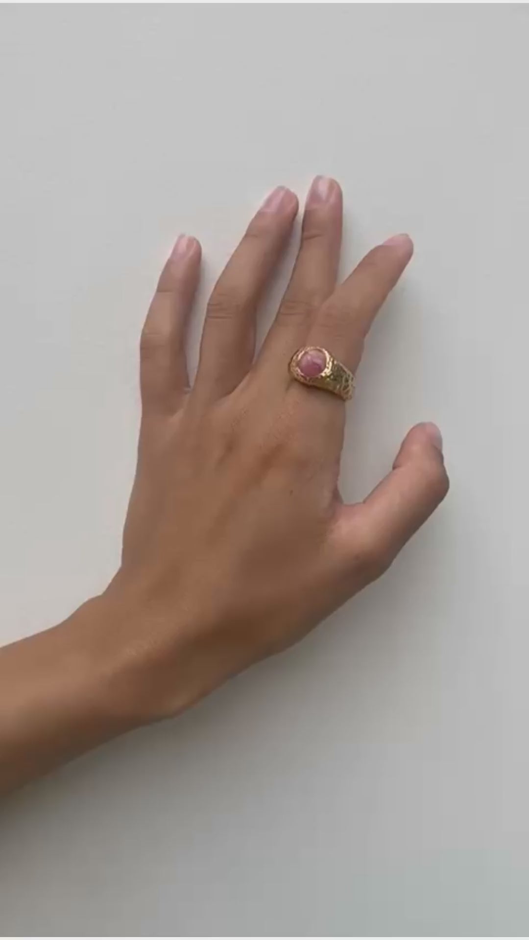 MORGENGRY // Ring mit Rhodochrosit