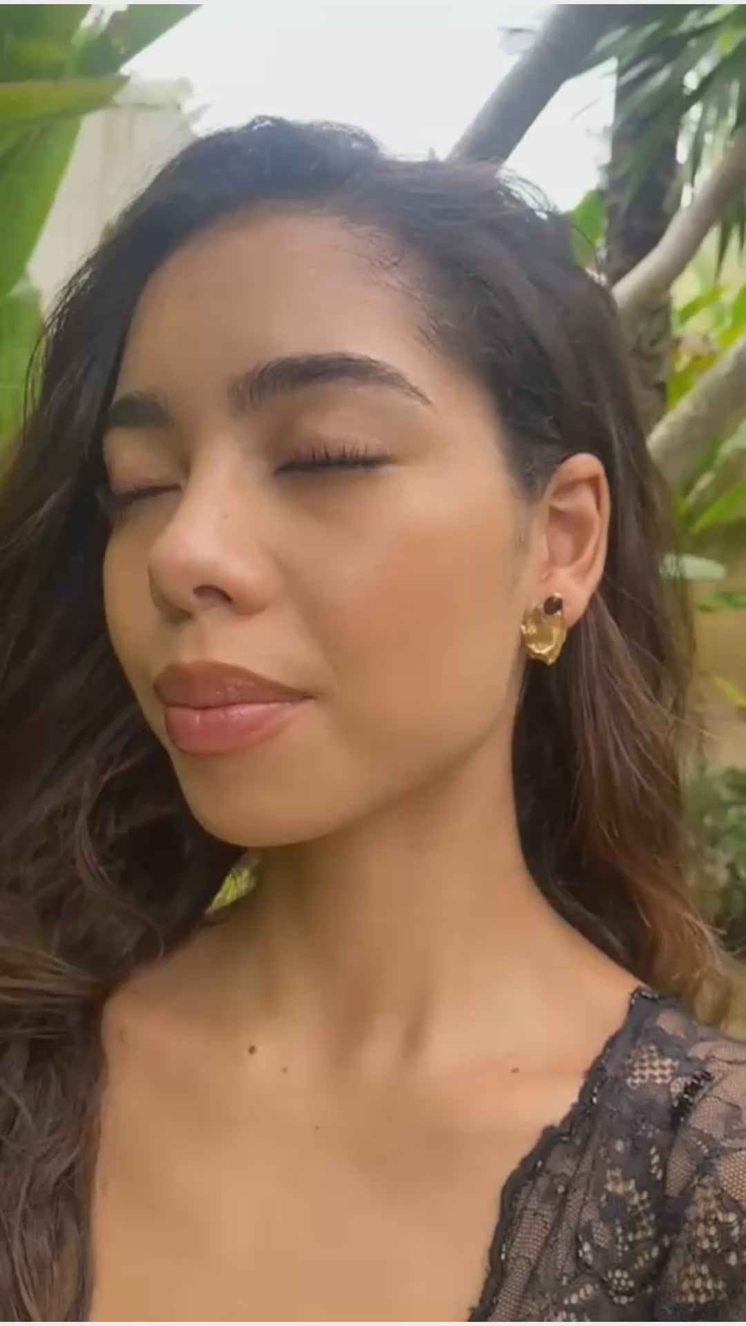 LYSÅR // Ohrstecker mit Rauchquarz