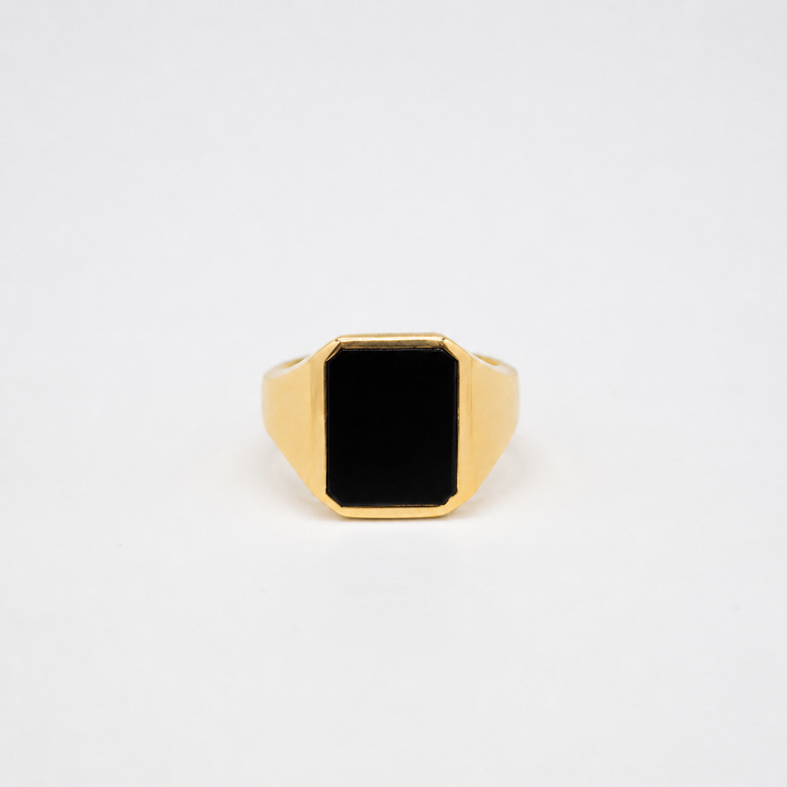 GRANKLINT // Siegelring mit schwarzem Onyx