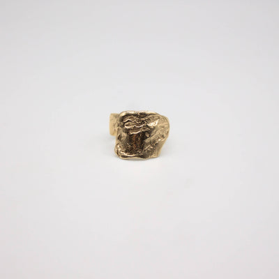 LILLESAND // Statement-Ring vergoldet