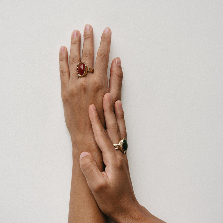 NYMÅNE // Ring mit Karneolstein