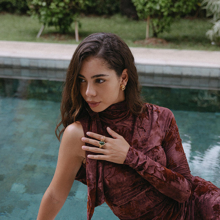 NYMÅNE // Ring mit Jadestein