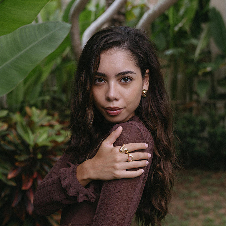 MÆLKEVEJ // Ring mit feinen Rauchquarzen