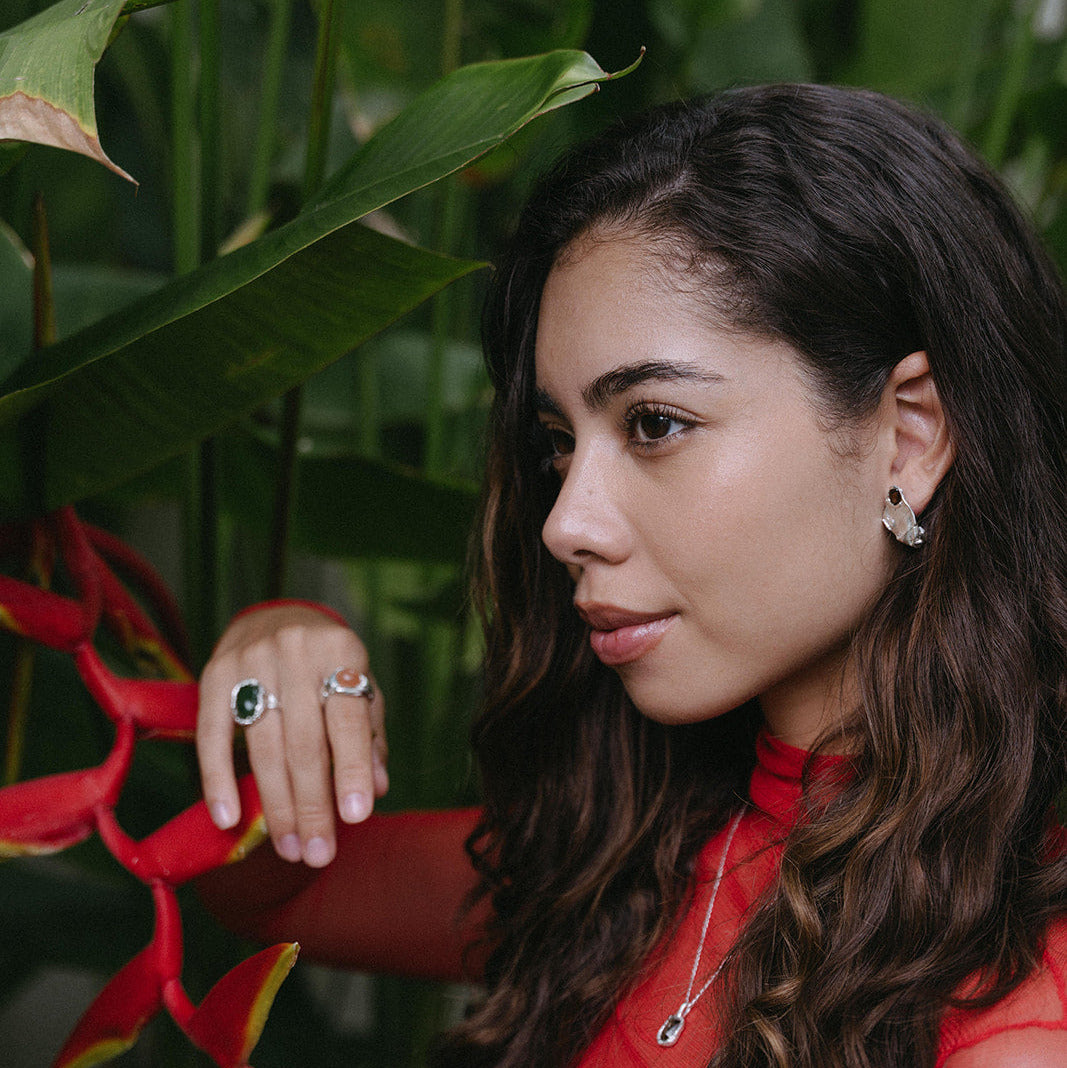 LYSÅR // Ohrstecker mit Rauchquarz