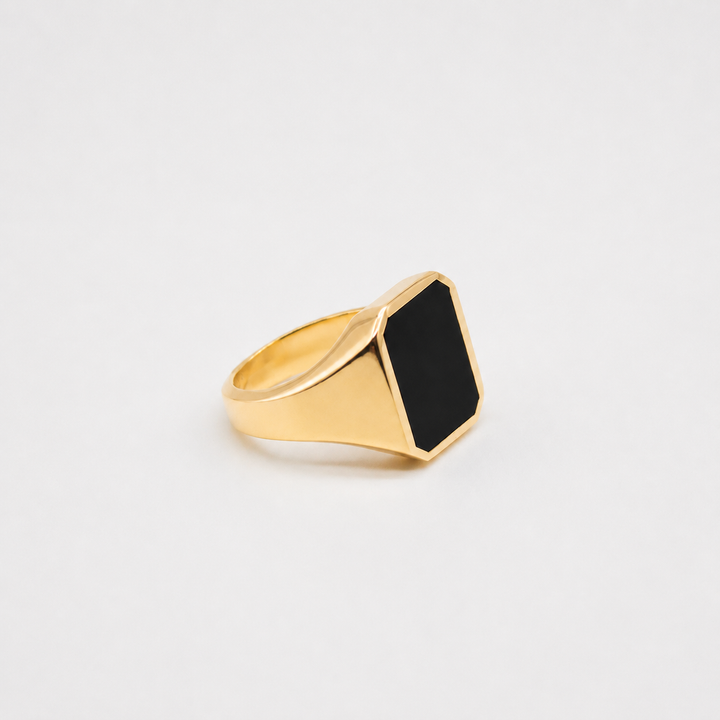 GRANKLINT // Siegelring mit schwarzem Onyx