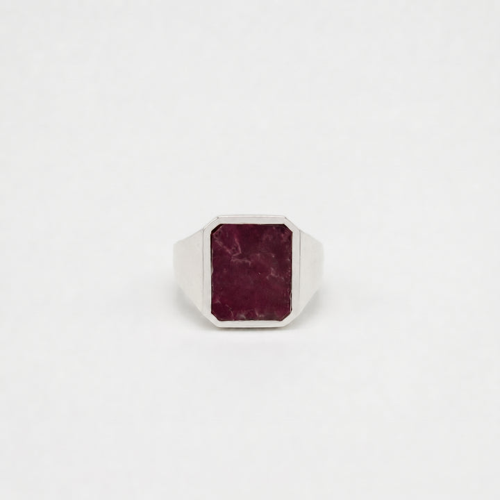 GRANKLINT // Siegelring mit rotem Turmalin