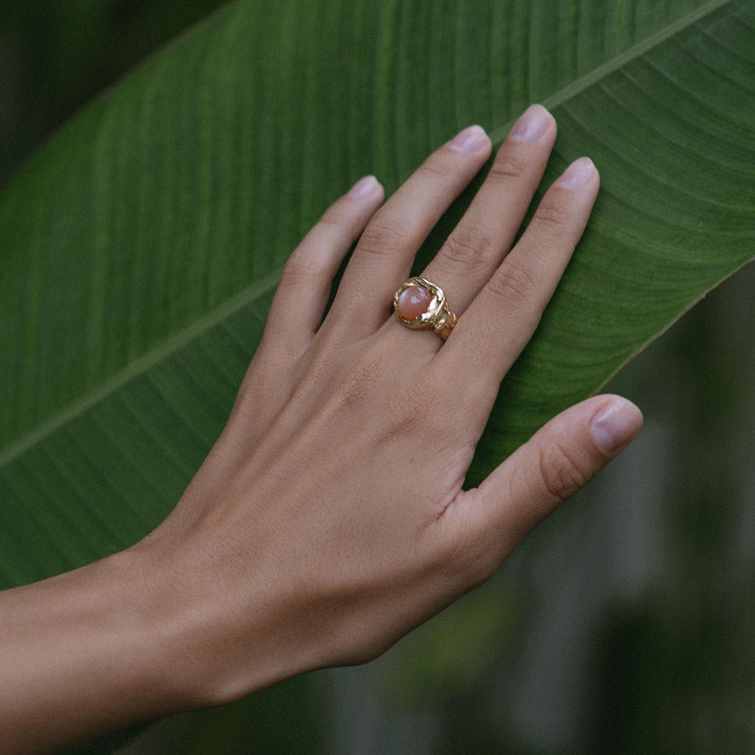 MÅNE // Ring mit Mondstein