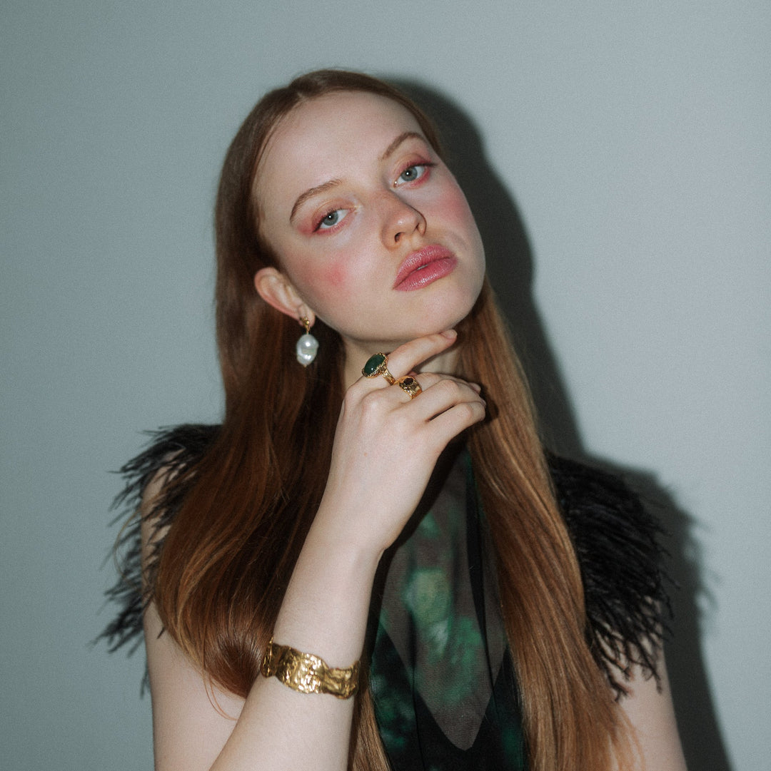 ELMELUND Bold // Gold-plated bangle 