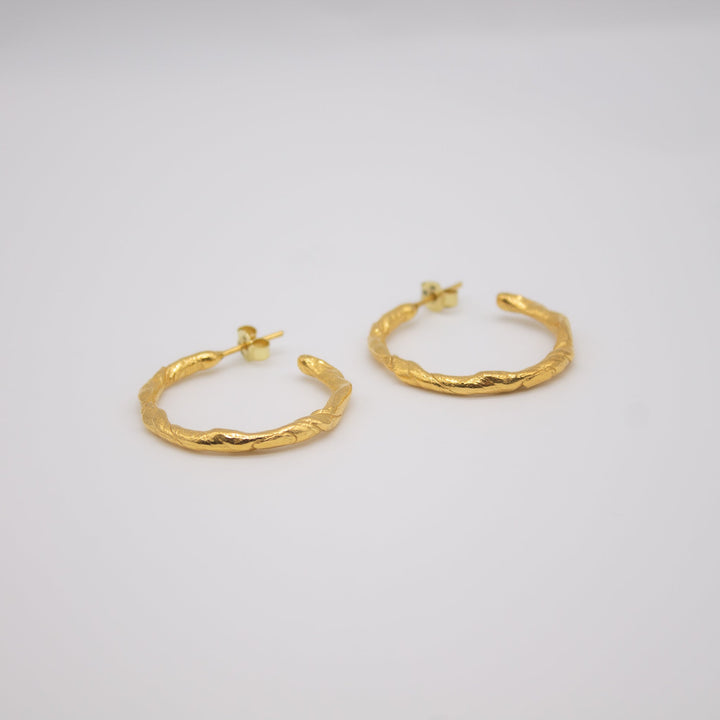 FEVIK // Large hoop earrings gold-plated
