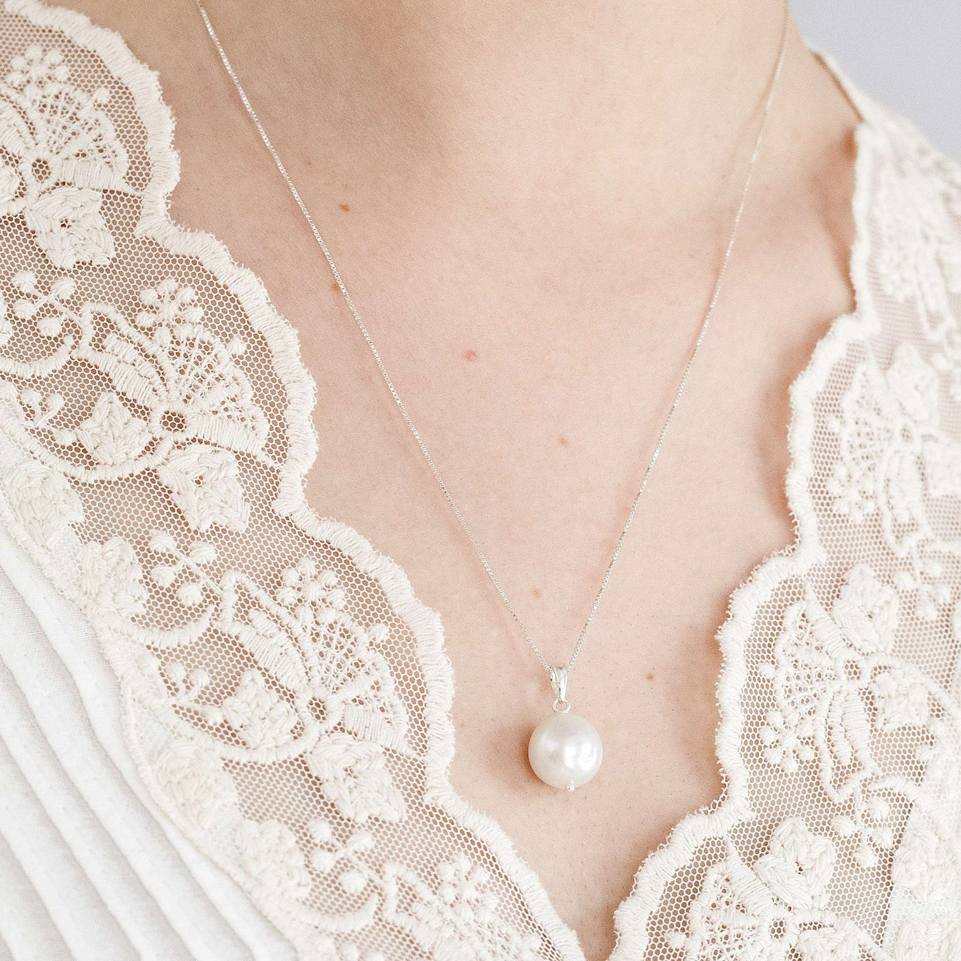 FILICUDI // Necklace in silver with baroque pearl // Special Price (regular 62€)