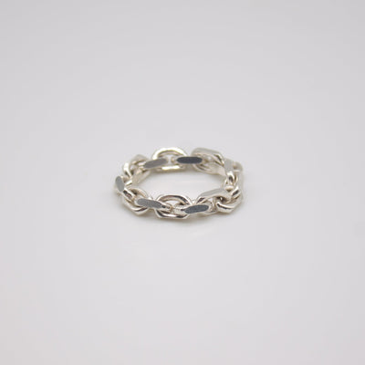 VIKJA // chain ring made of sterling silver with coarse links