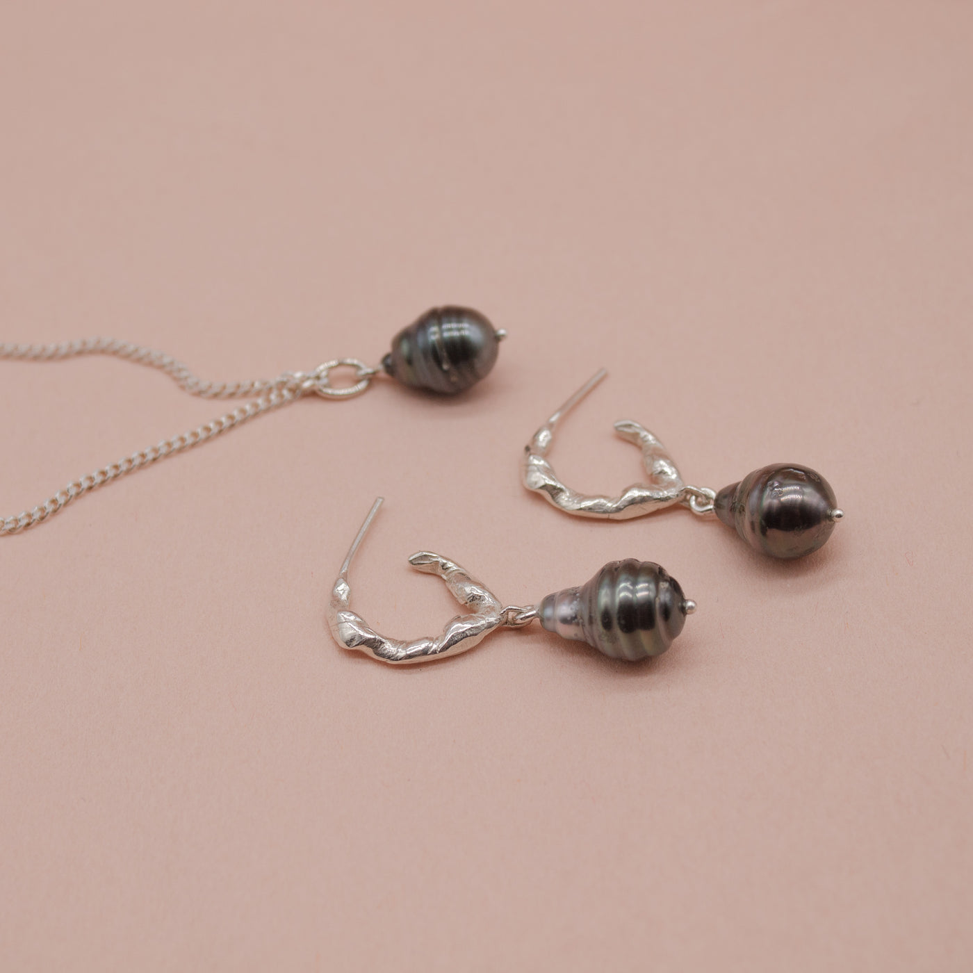Jewelry Set // SANDEFJORD Earrings x NYTORP Necklace Silver