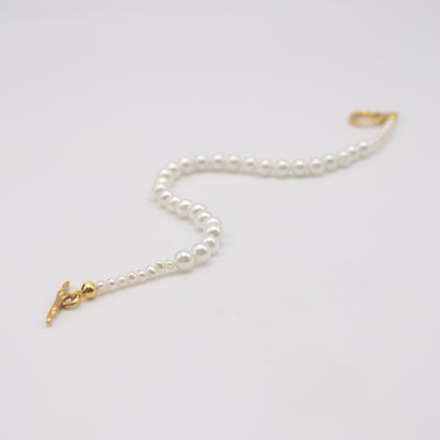 Bridal jewelry FLISA // Bracelet with gold-plated clasp