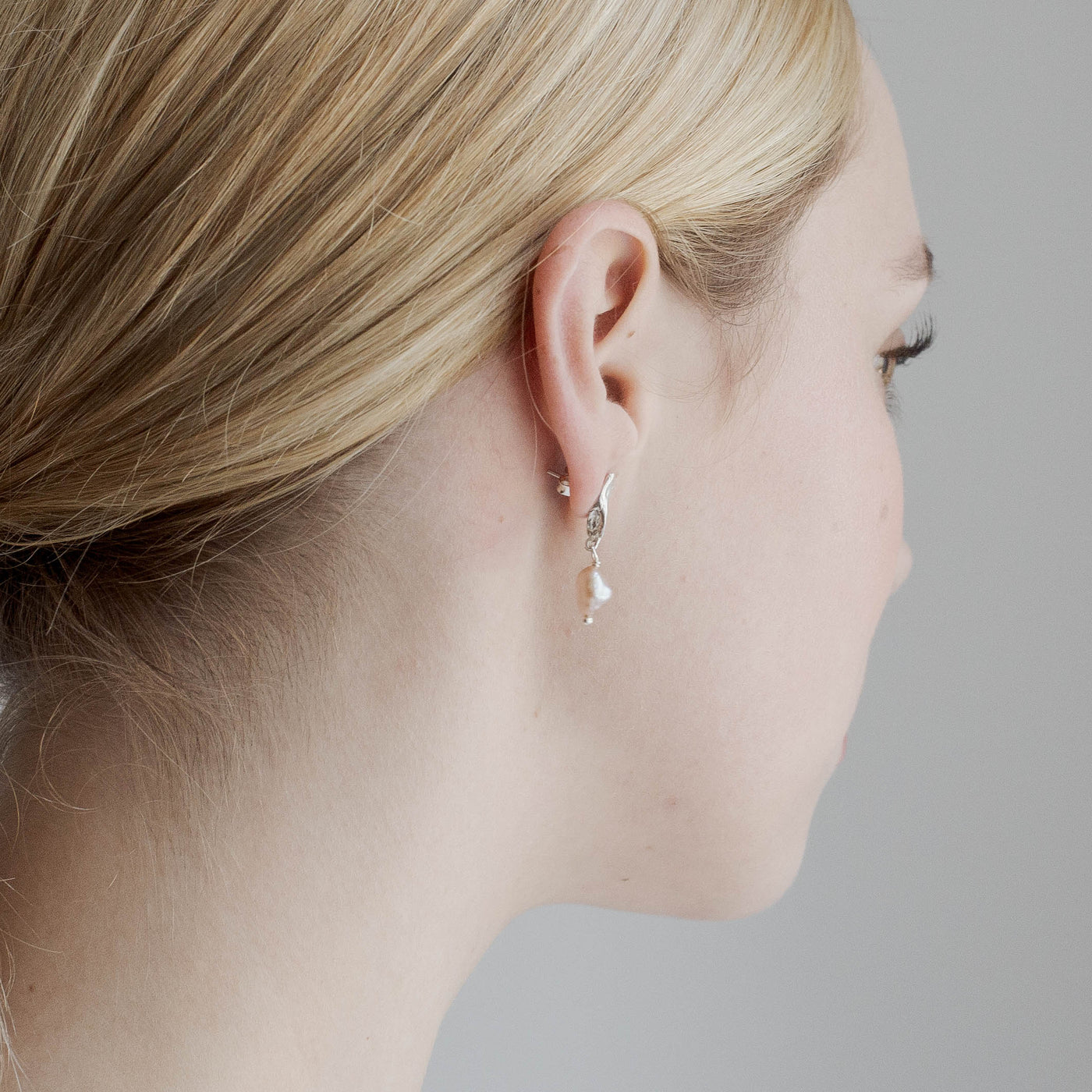 Jewelry Set // LIADAL Ear Studs x ELVEN Necklace Silver