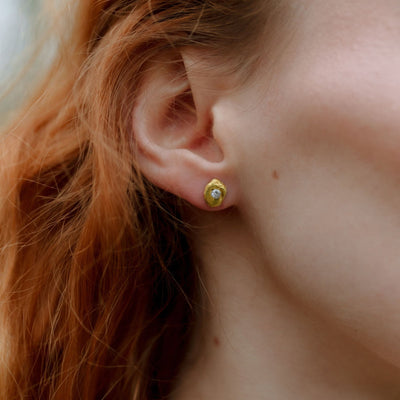 Jewelry set // LÆRDAL earrings x LÆRDAL necklace gold plated 