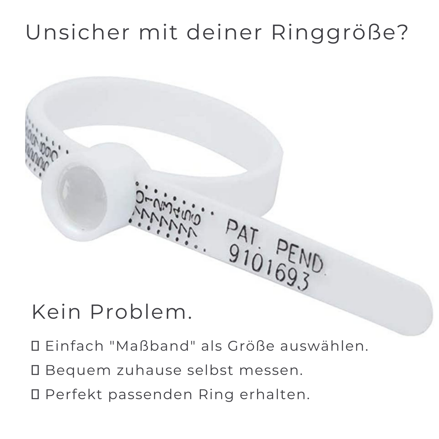 Ringmaßband - Jetzt deine Ringgröße messen - Ringsizer