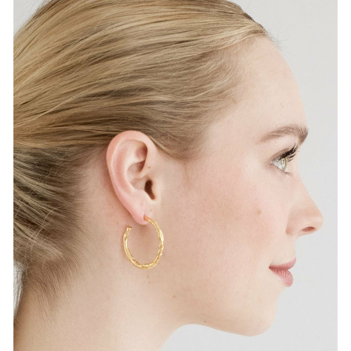 FEVIK // Large hoop earrings gold-plated