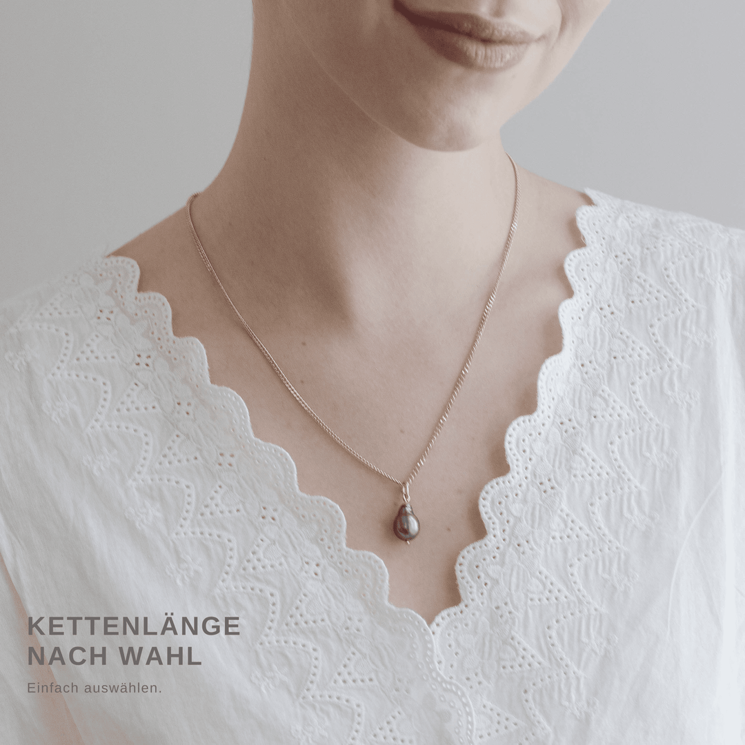 NYTORP // Halskette vergoldet mit Tahiti-Perle - CONTESSA BERLIN
